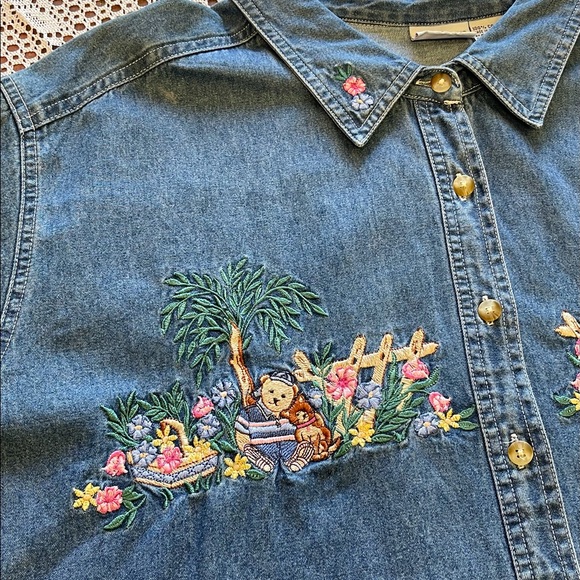 Spring Has Sprung Embroidered Denim - Picture 5 of 6